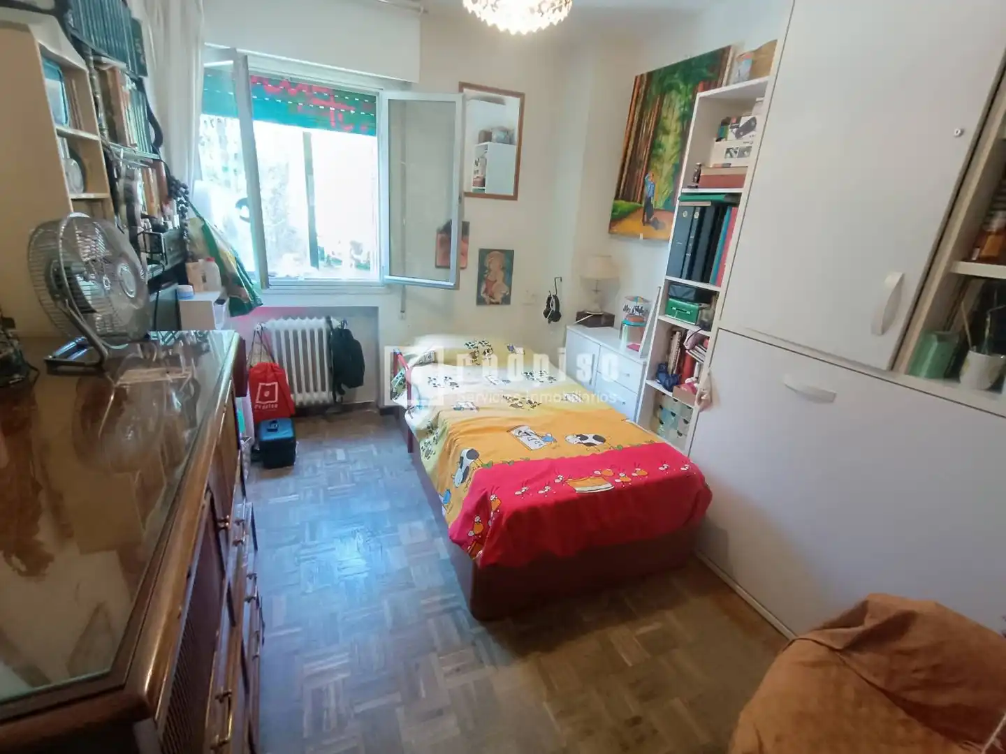 Schlafzimmer von Wohnung zum Verkauf in Madrid mit Klimaanlage, Heizung und Privatgarten