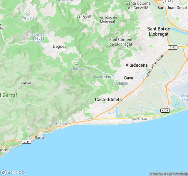 Vista exterior de Piso en venta en Castelldefels