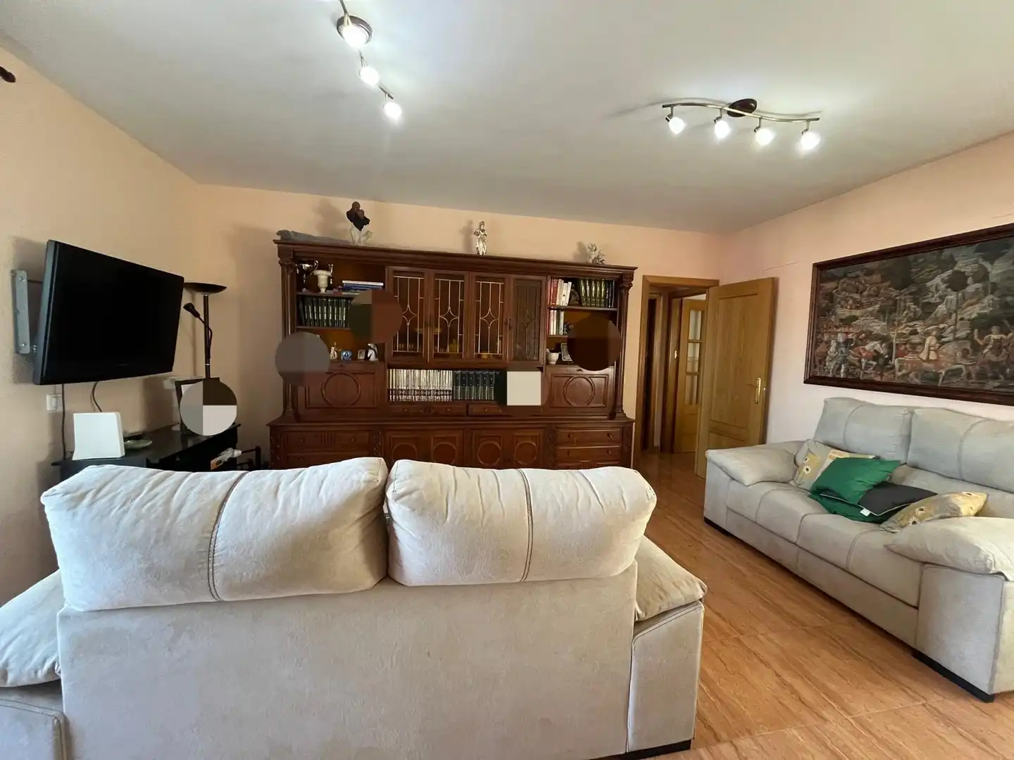 Wohnzimmer von Dachboden zum Verkauf in Villarrubia de los Ojos mit Klimaanlage, Heizung und Terrasse