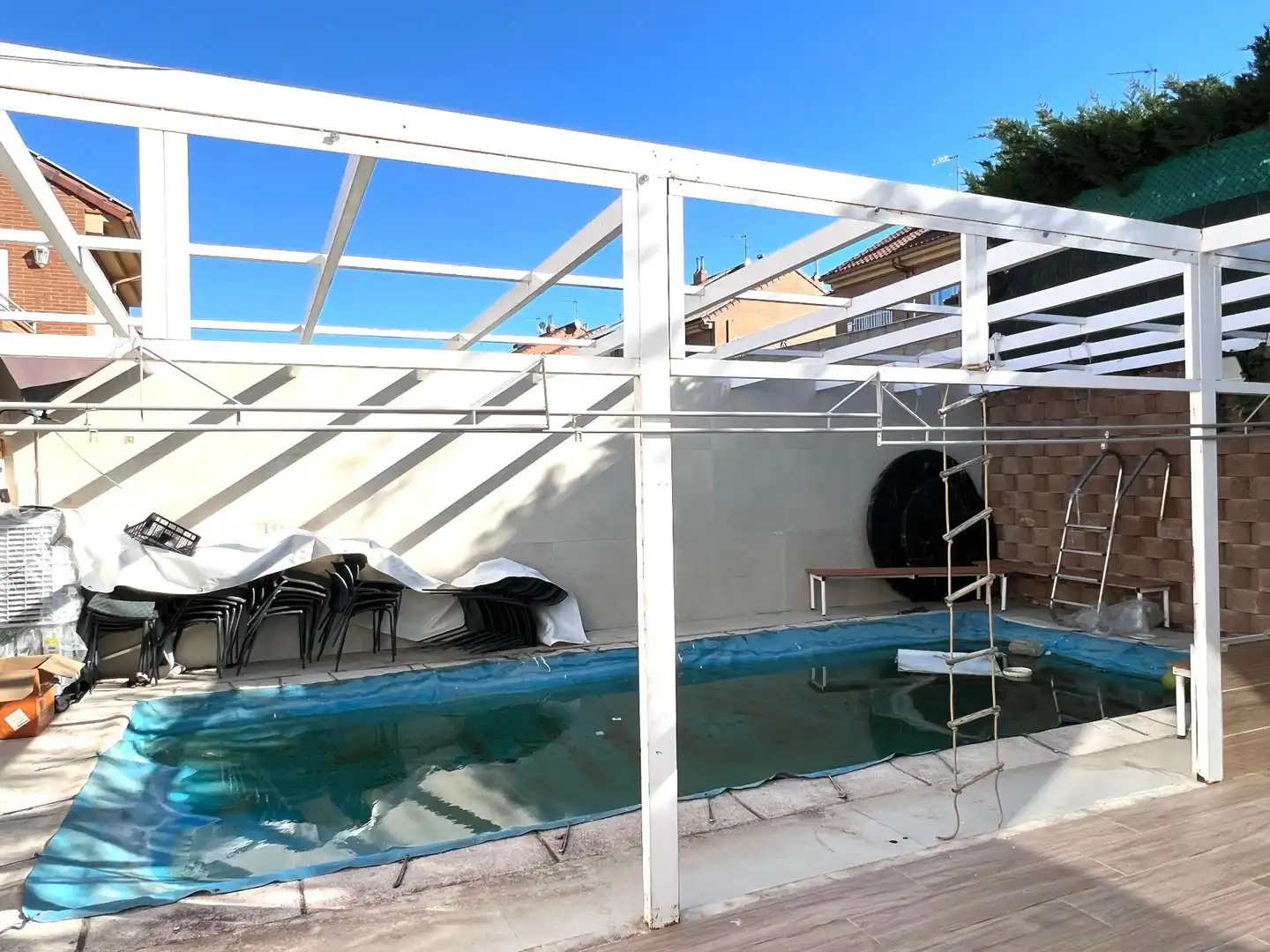 Piscina de Casa o chalet en venta en Rivas-Vaciamadrid con Aire acondicionado, Calefacción y Jardín privado