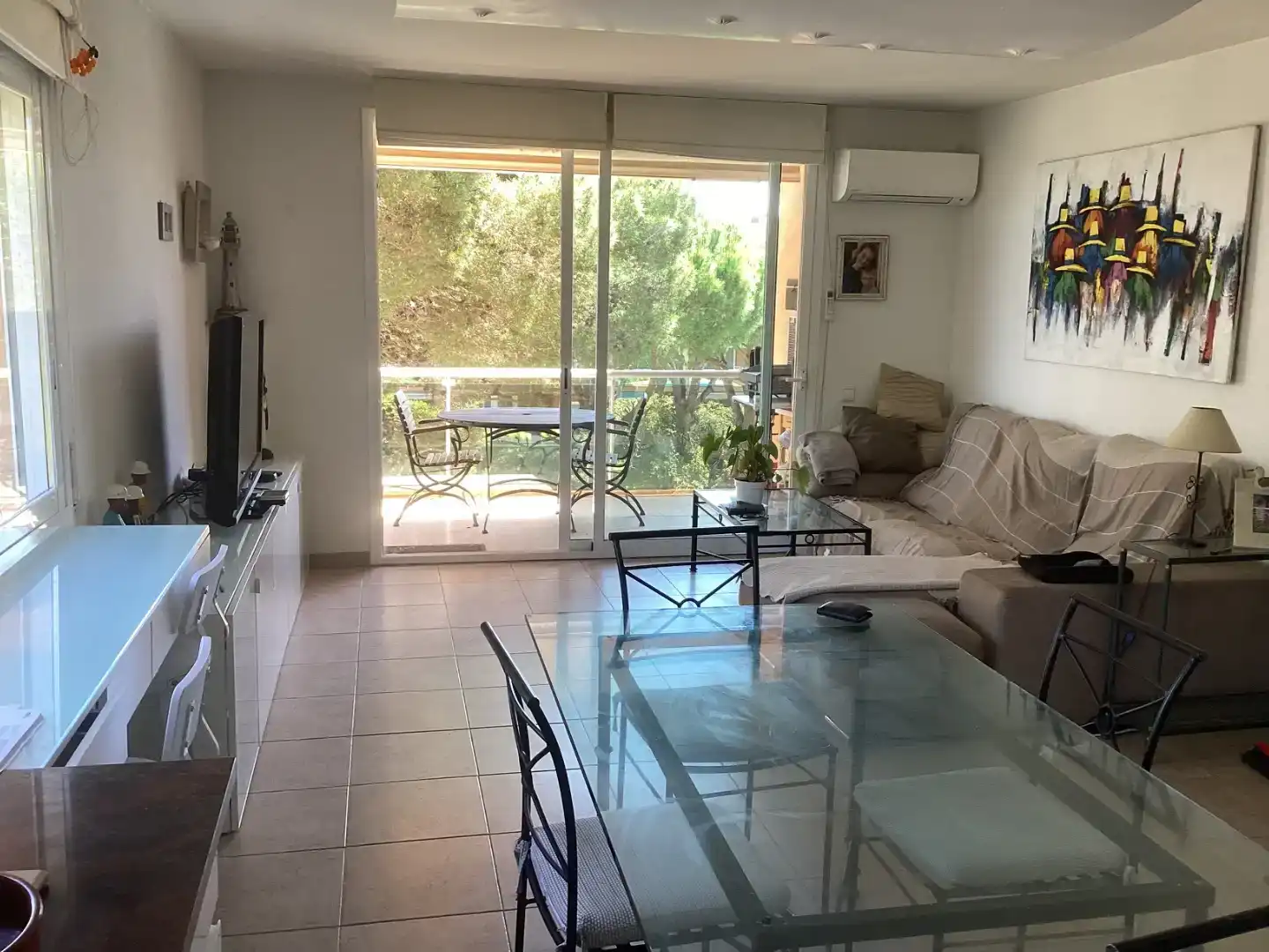 Sala d'estar de Àtic en venda en Pals amb Aire condicionat, Piscina i Balcó