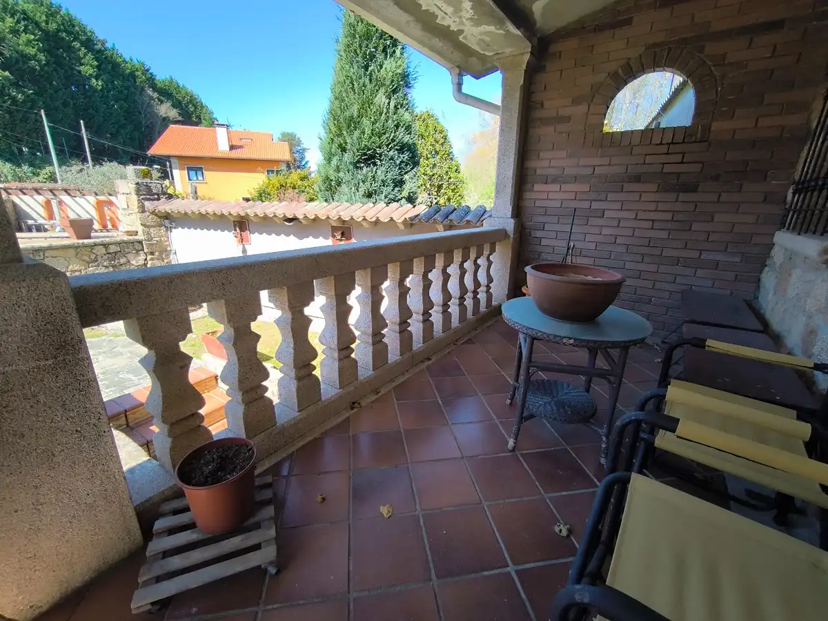 Terraza de Casa o chalet en venta en Vilagarcía de Arousa con Calefacción, Jardín privado y Parquet