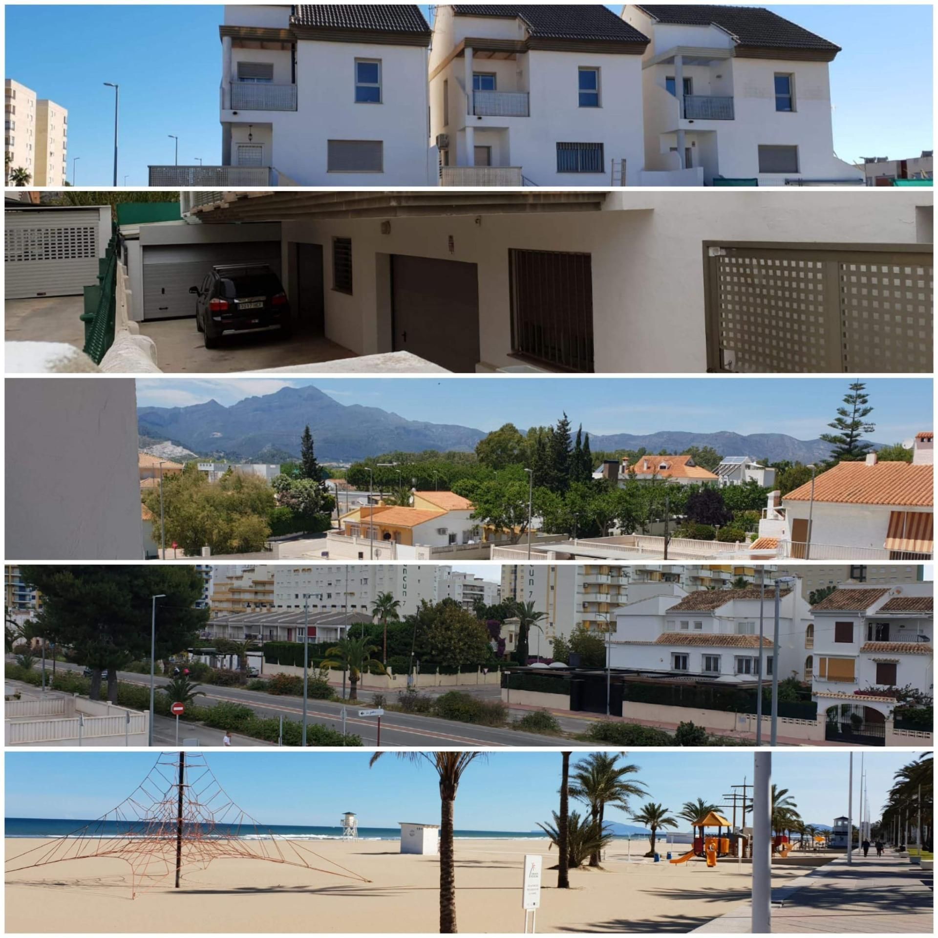 Vista exterior de Casa adosada en venda en Gandia amb Aire condicionat, Terrassa i Balcó