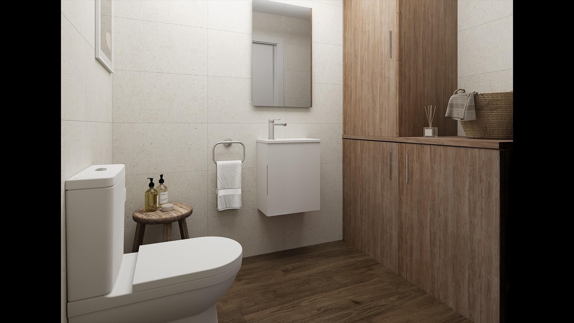 Badezimmer von Wohnungen zum verkauf in Nules mit Abstellraum