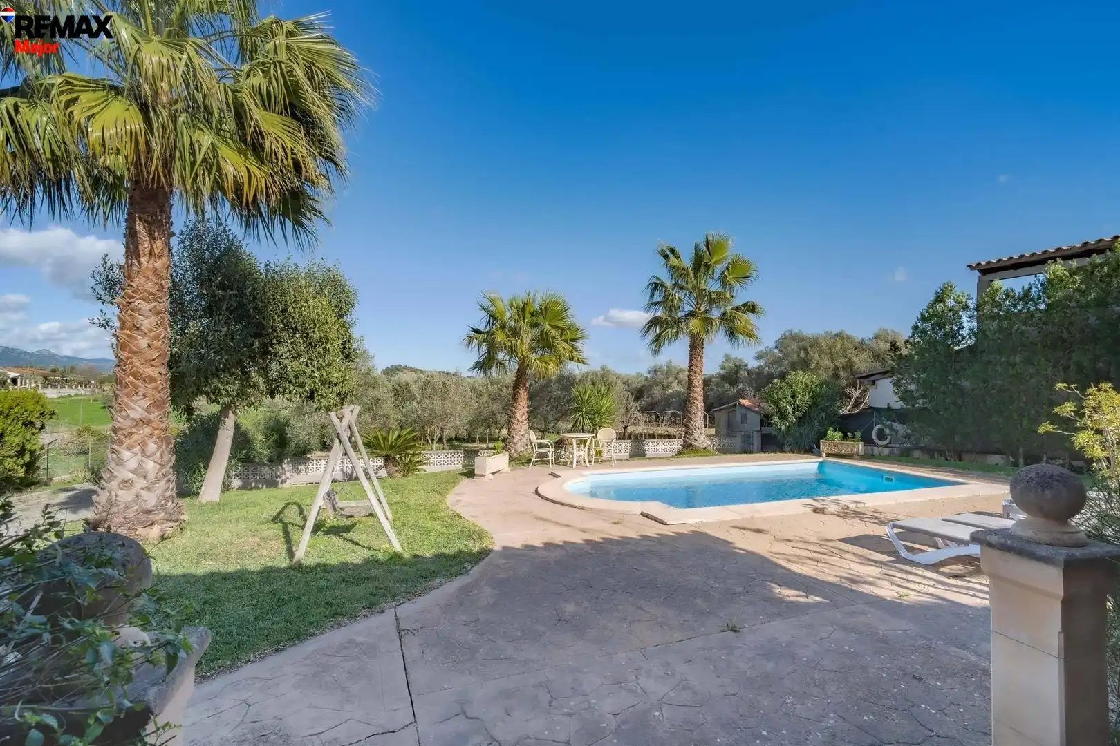 Schwimmbecken von Country house zum Verkauf in Inca mit Klimaanlage, Privatgarten und Schwimmbad