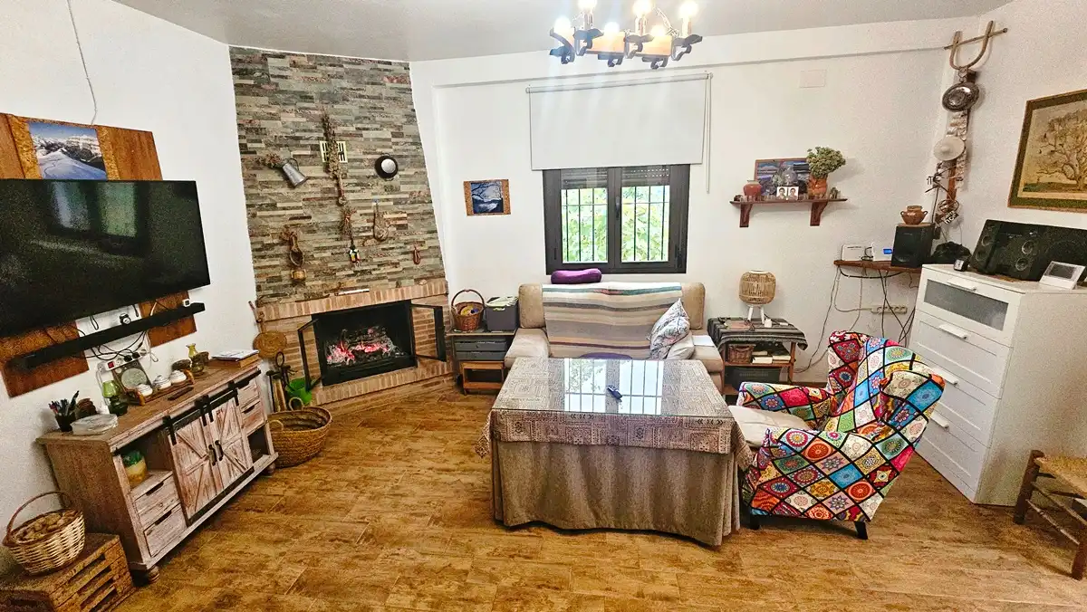 Living room of Houses for sale in Cortegana  with Private garden, Terrace and Storage room