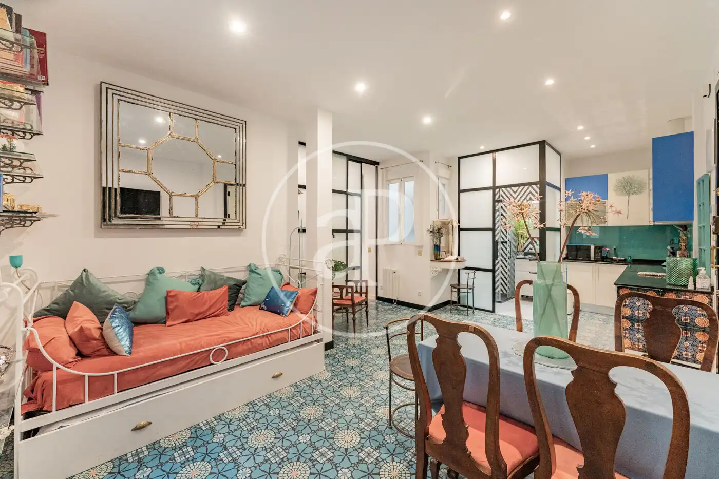 Sala de estar de Piso en venta en Madrid con Calefacción y Amueblado