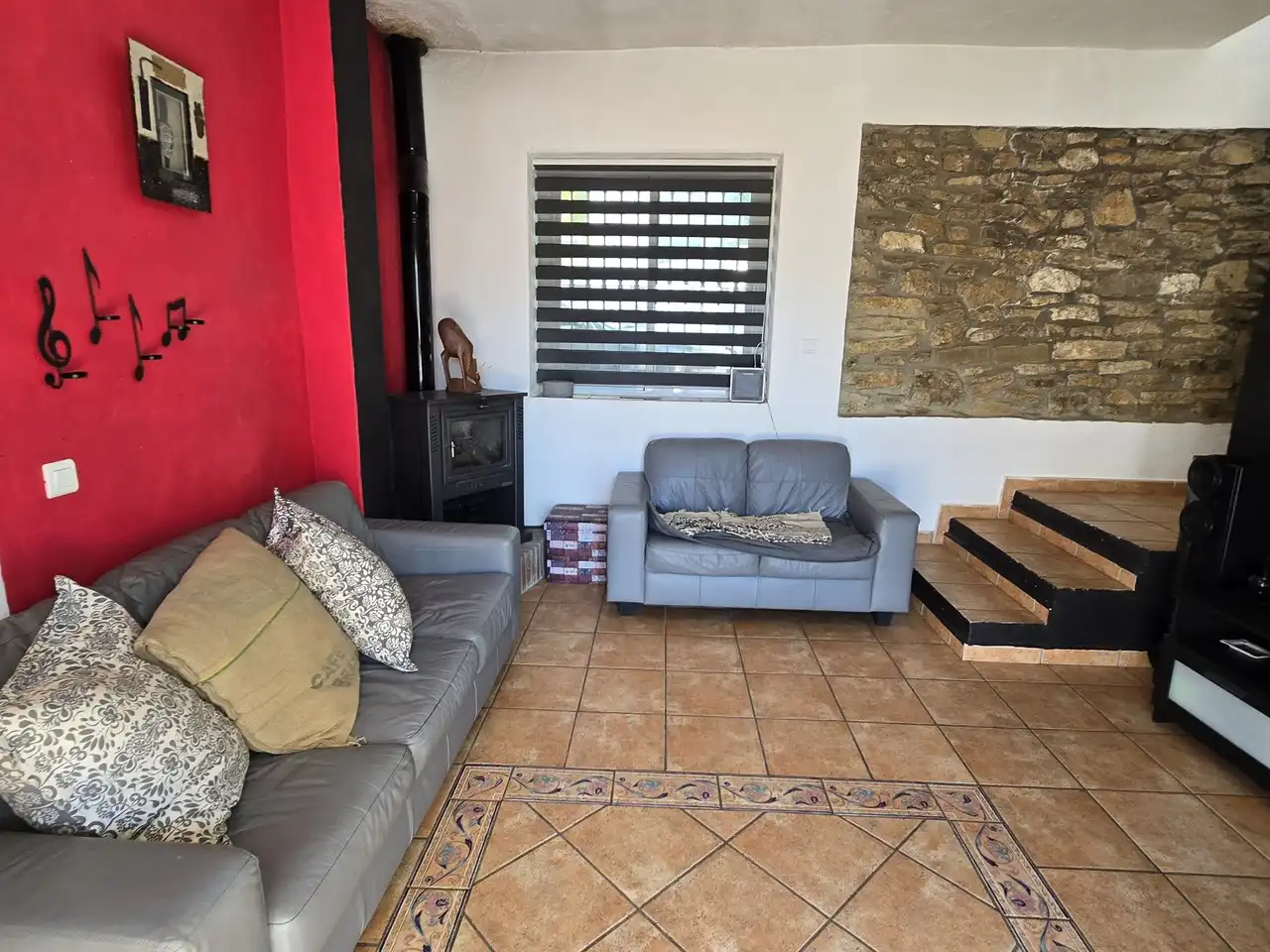 Sala de estar de Casa o chalet en venta en Periana con Terraza y Piscina