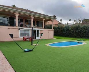 Swimming pool of House or chalet for sale in Badajoz Capital  with Private garden, Parquet flooring and Terrace