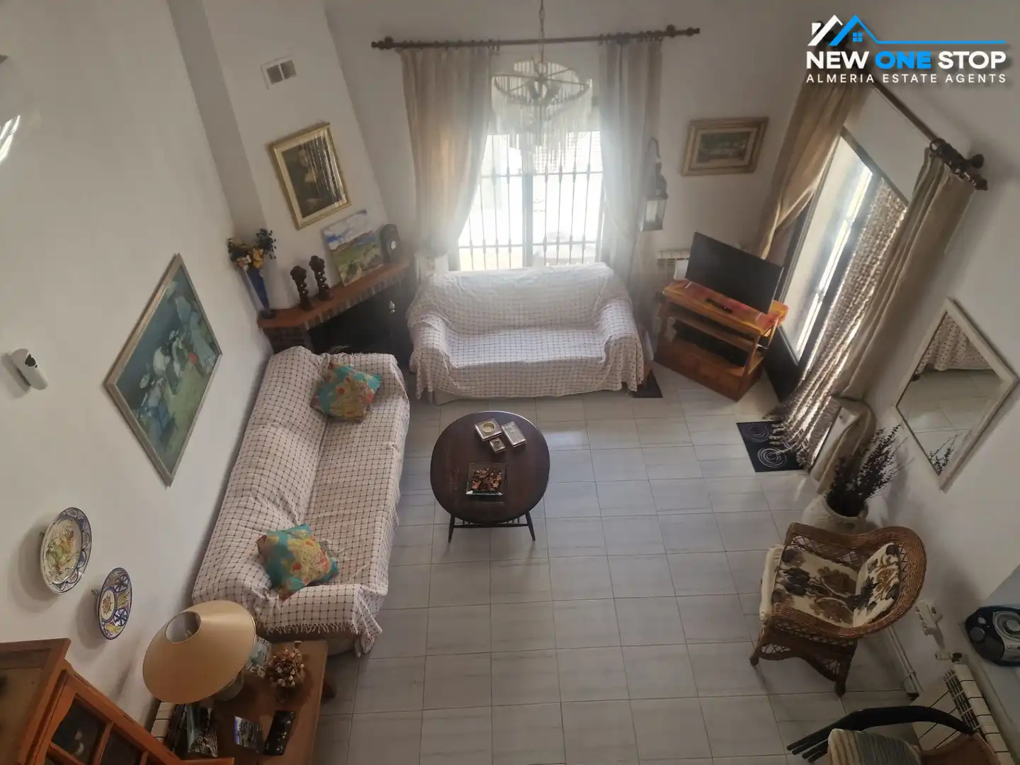 Living room of Houses for sale in Mojácar  with Air Conditioner, Terrace and Storage room