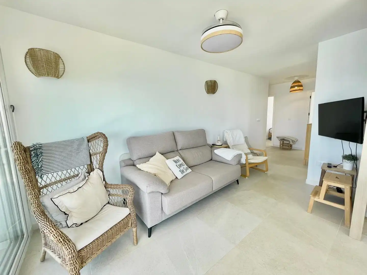 Living room of Apartments for rent in La Manga del Mar Menor  with Air Conditioner, Heating and Terrace