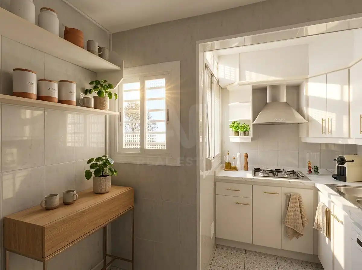 Kitchen of Attic for sale in Vilanova i la Geltrú  with Air Conditioner, Heating and Terrace