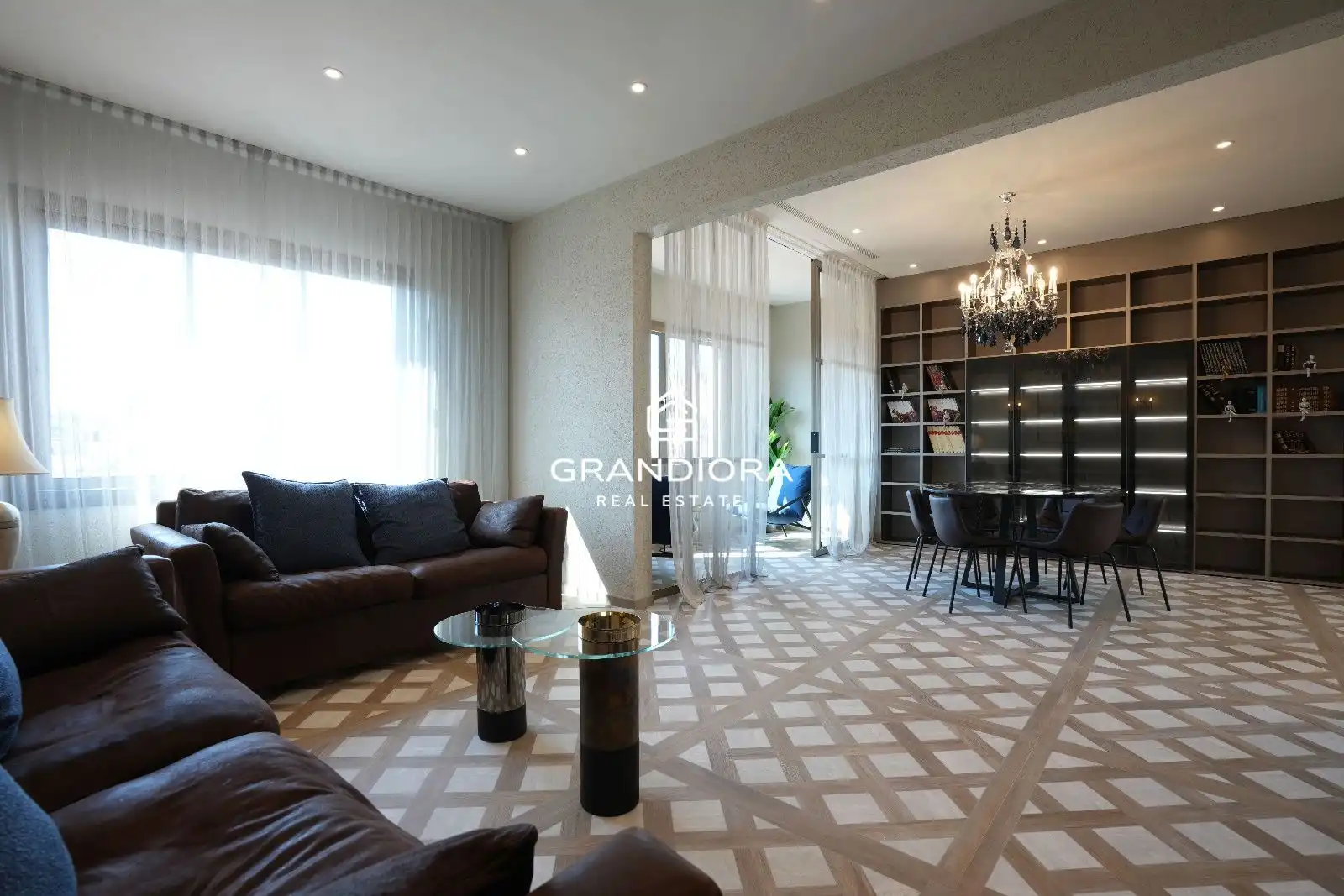 Sala d'estar de Apartament de lloguer en Badalona amb Aire condicionat, Calefacció i Moblat