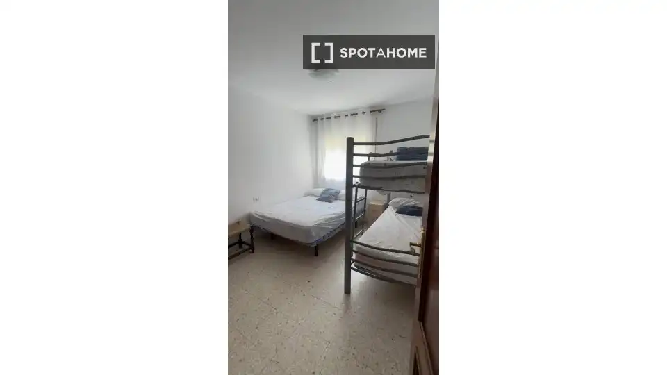 Bedroom of Apartments for share in Rota  with Air Conditioner, Terrace and Furnished