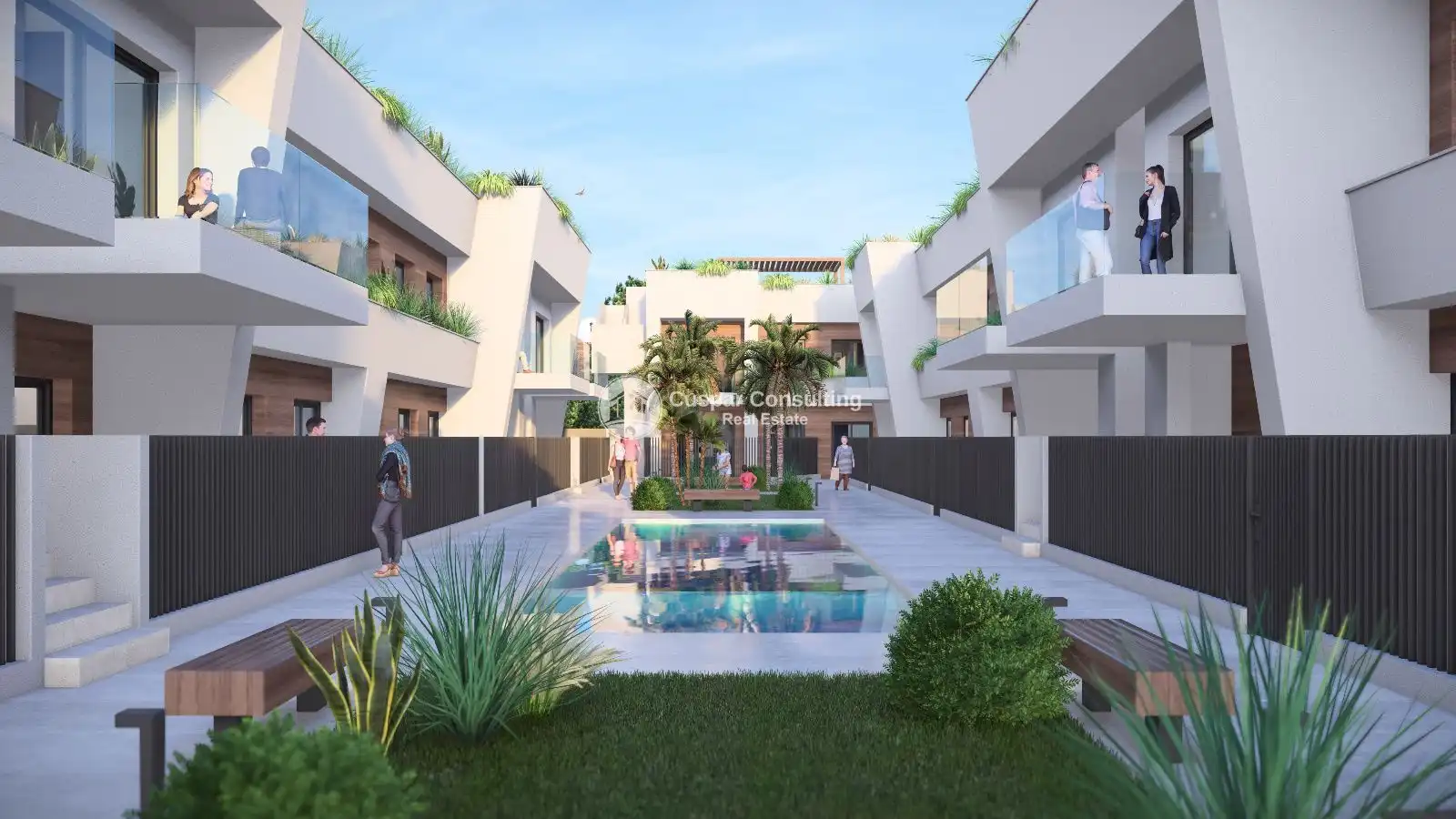 Piscina de Apartamento en venta en Torre-Pacheco con Aire acondicionado, Calefacción y Jardín privado