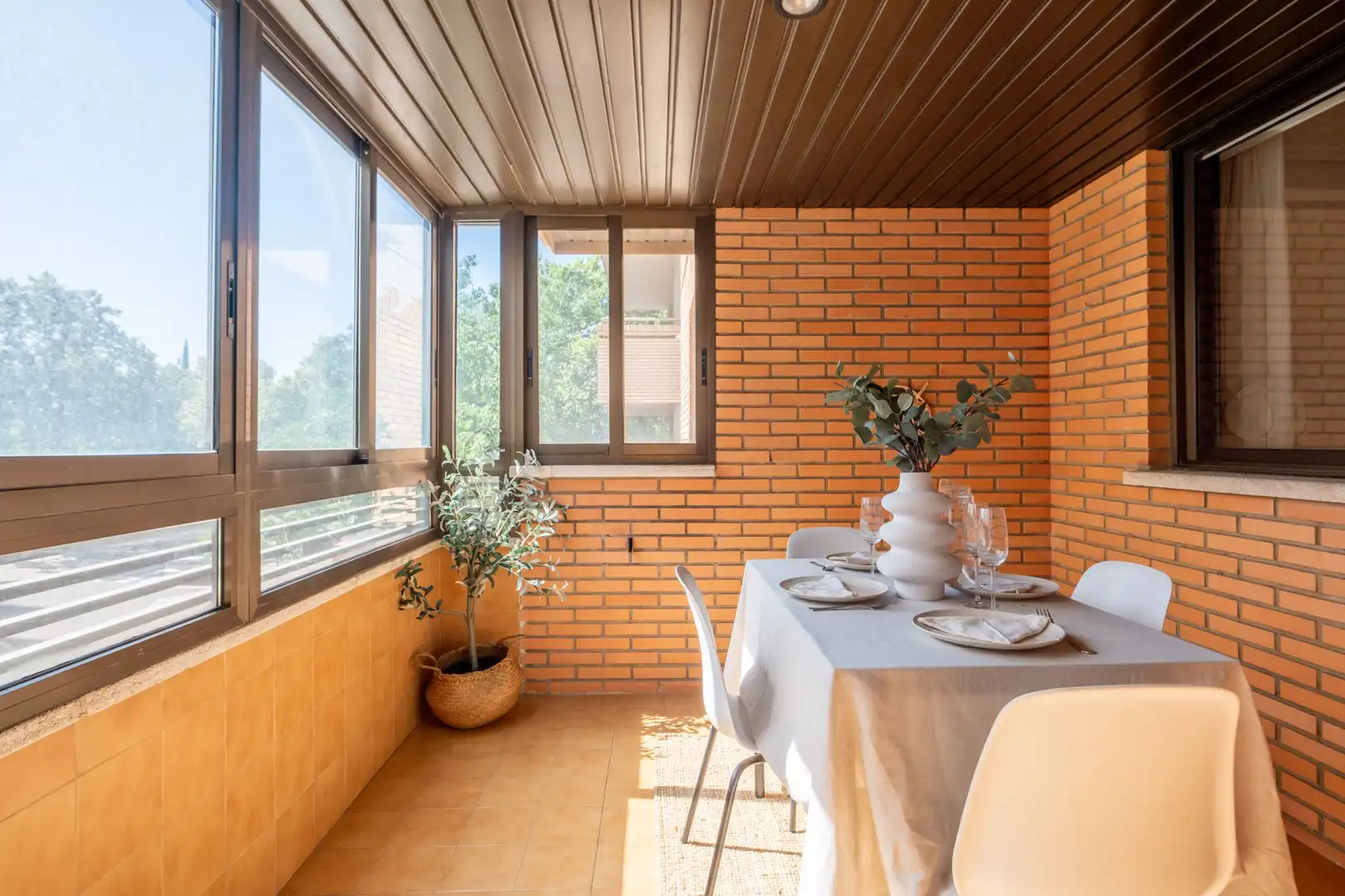 Terrace of Flat for sale in Zaragoza  with Air Conditioner, Heating and Parquet flooring