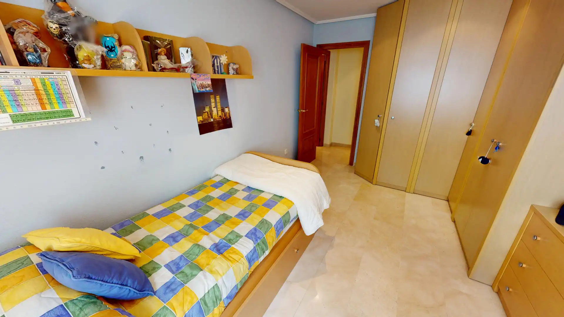 Schlafzimmer von Wohnung zum Verkauf in Elche / Elx mit Klimaanlage, Heizung und Abstellraum