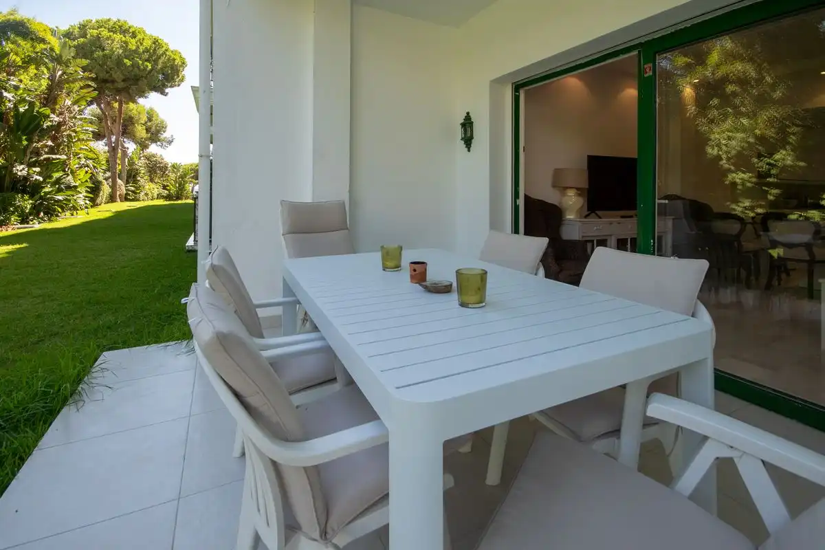 Terraza de Piso de alquiler en Marbella con Aire acondicionado, Calefacción y Amueblado