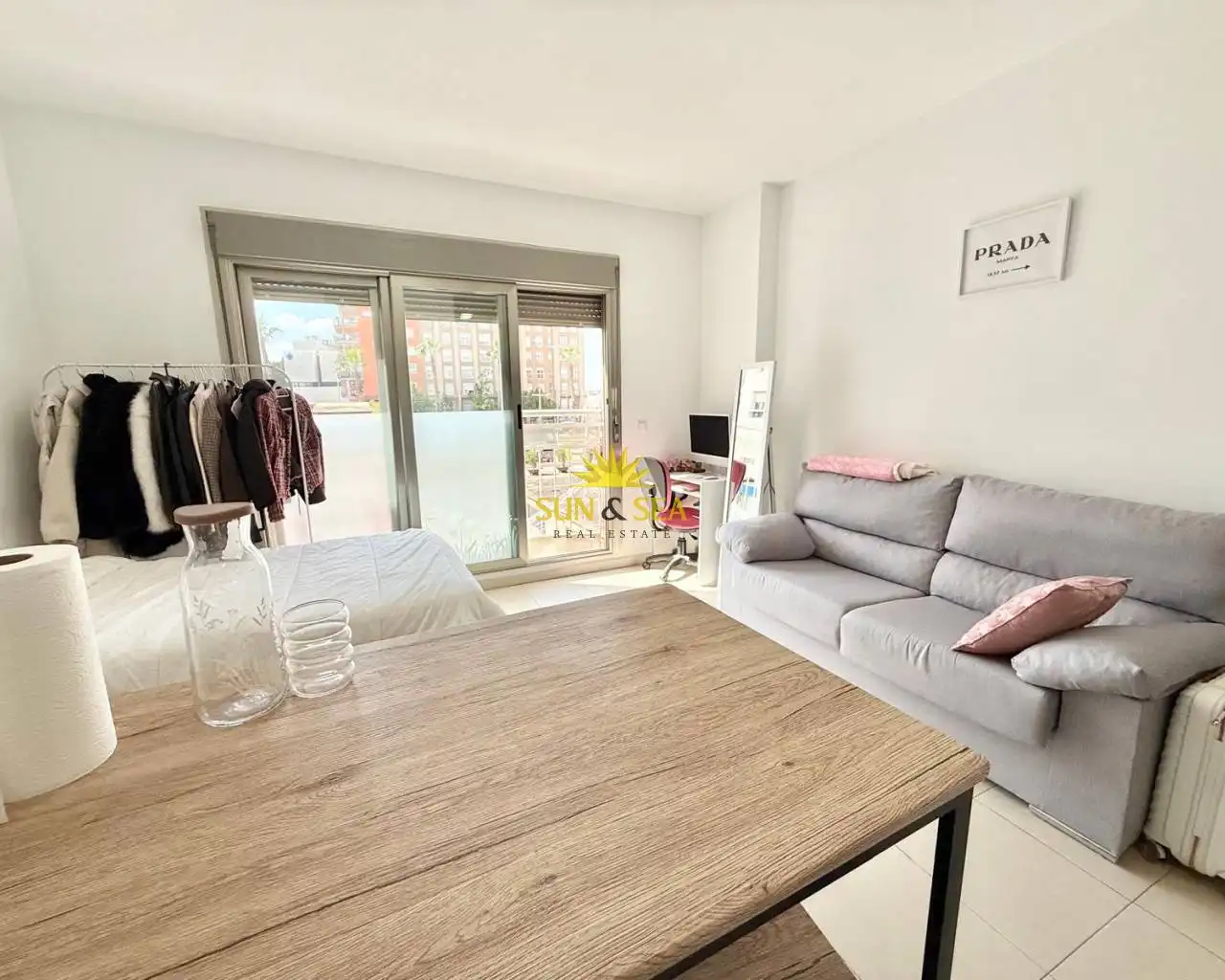 Bedroom of Apartments for rent in Murcia  with Air Conditioner, Heating and Furnished