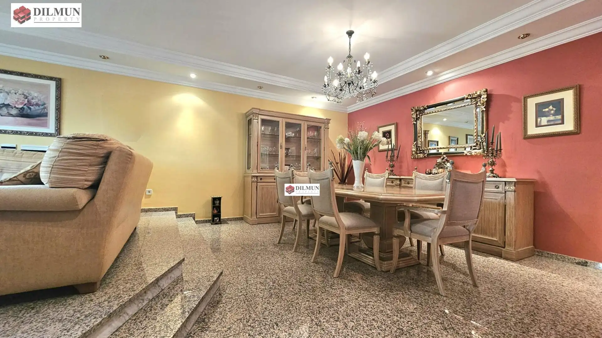 Dining room of Houses for sale in Mijas  with Air Conditioner, Heating and Terrace
