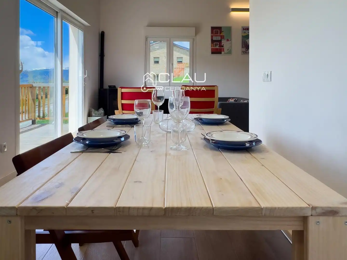 Comedor de Casa adosada de alquiler en Saillagouse con Calefacción, Jardín privado y Terraza