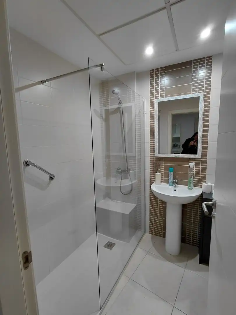 Bathroom of Flat for sale in Garrucha  with Air Conditioner, Terrace and Swimming Pool