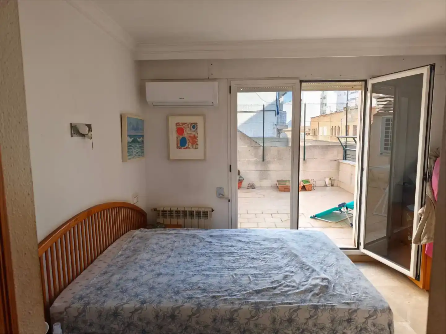Bedroom of Flat for sale in  Palma de Mallorca  with Air Conditioner and Balcony