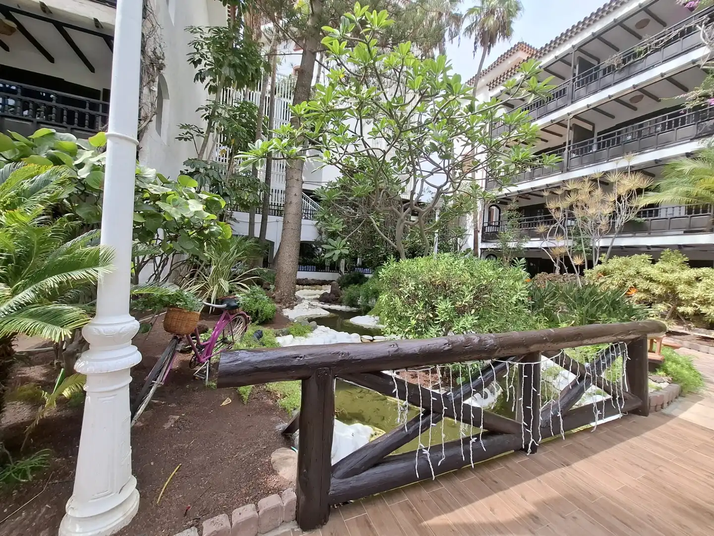 Jardín de Apartamento en venta en San Bartolomé de Tirajana con Aire acondicionado, Amueblado y Balcón
