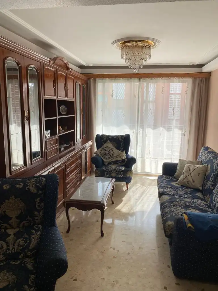 Sala de estar de Piso en venta en Valencia con Amueblado y Balcón