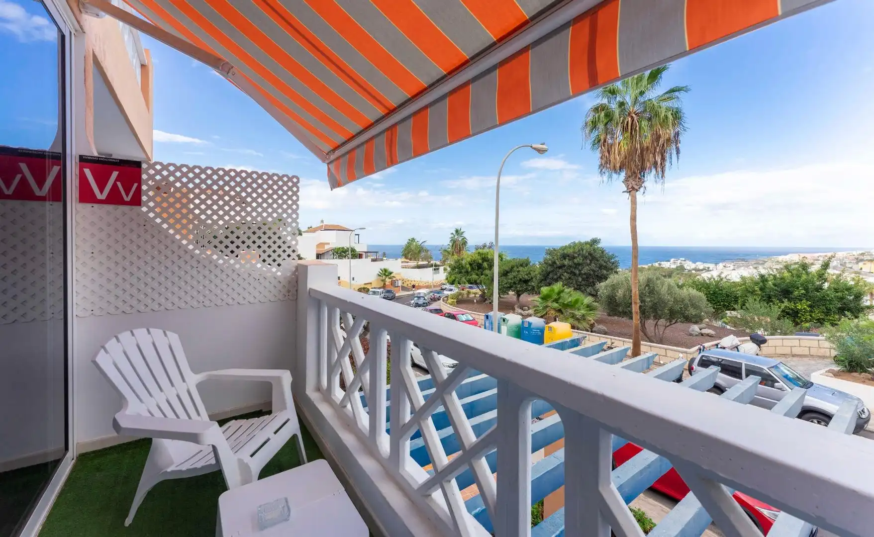 Terraza de Apartamento de alquiler en Adeje con Aire acondicionado, Terraza y Amueblado