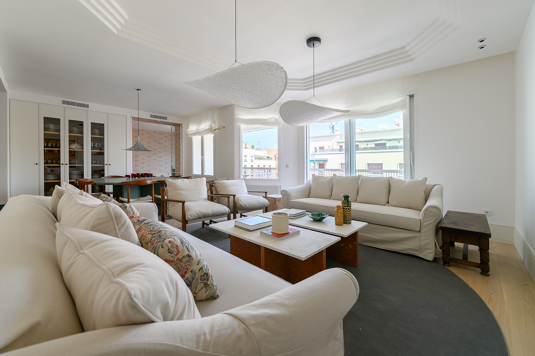 Sala d'estar de Apartament en venda en  Madrid Capital amb Aire condicionat, Calefacció i Terrassa