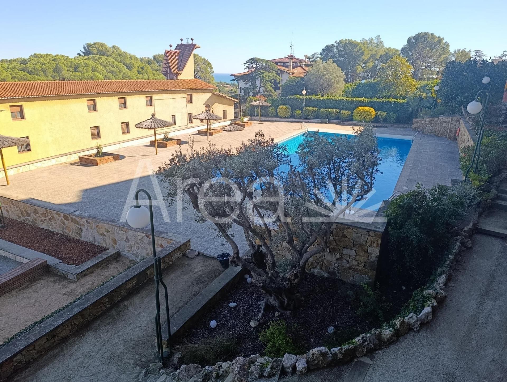 Jardín de Piso de alquiler en Sant Andreu de Llavaneres con Parquet y Piscina comunitaria