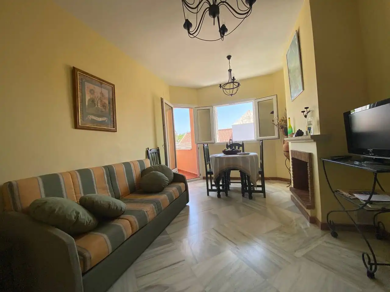 Sala de estar de Apartamento en venta en Islantilla con Terraza
