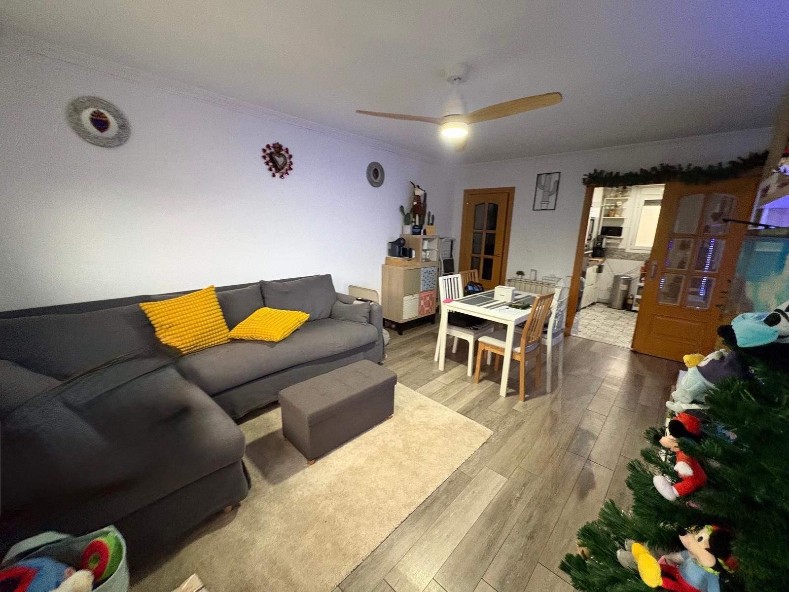 Sala d'estar de Pis en venda en Badia del Vallès amb Aire condicionat, Parquet i Balcó