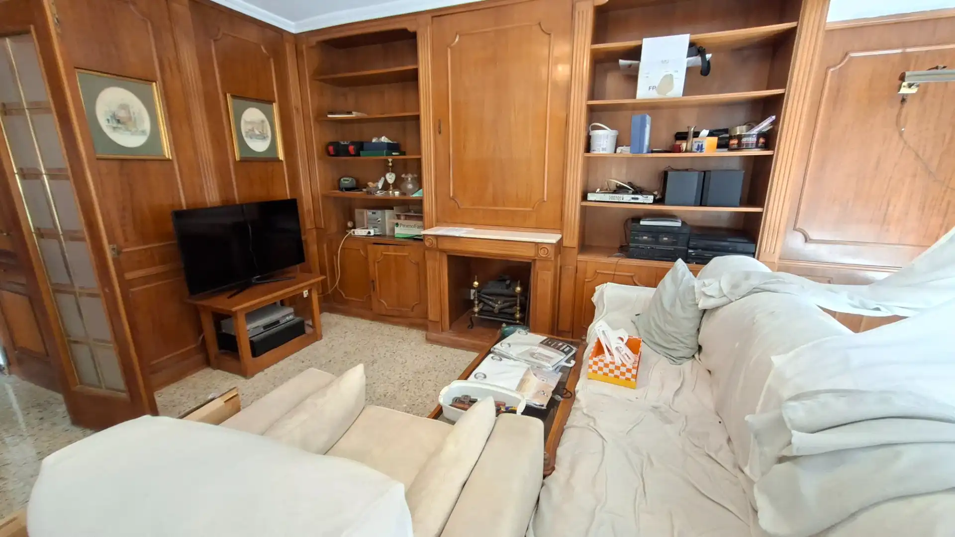 Sala de estar de Piso de alquiler en Alicante / Alacant con Amueblado y Balcón