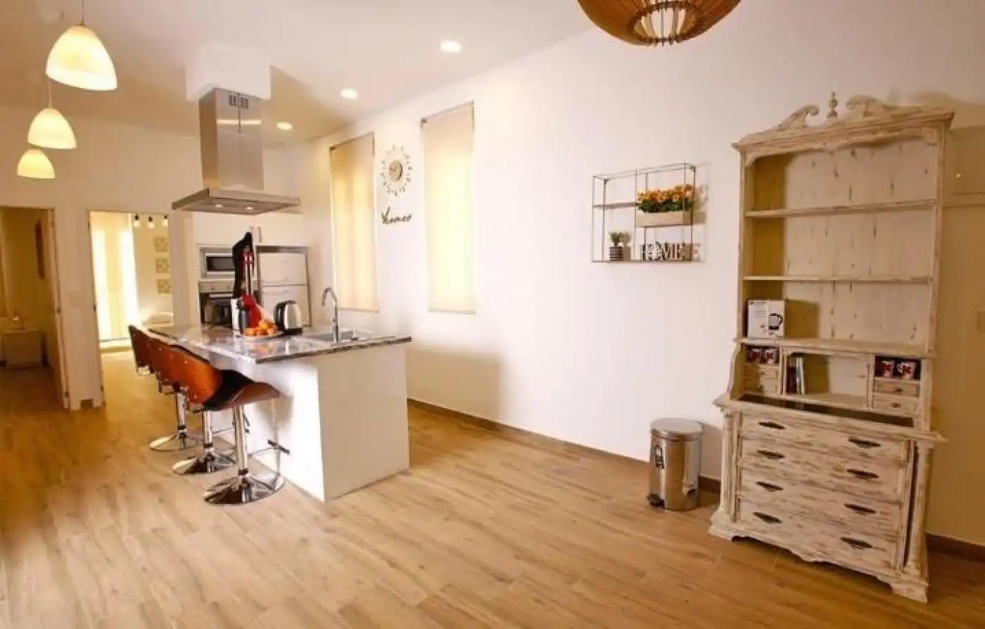 Cocina de Piso de alquiler en Alicante / Alacant con Aire acondicionado, Terraza y Amueblado