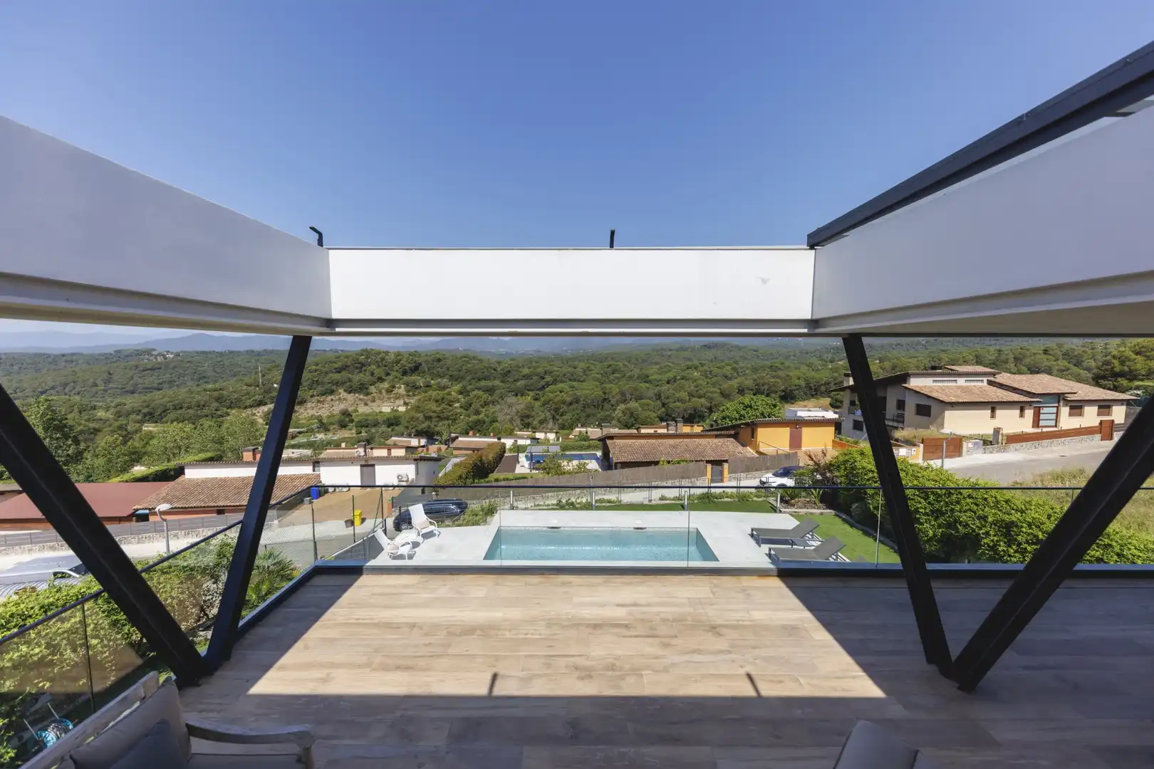 Terrace of Houses for sale in Sant Julià de Ramis  with Air Conditioner, Heating and Terrace
