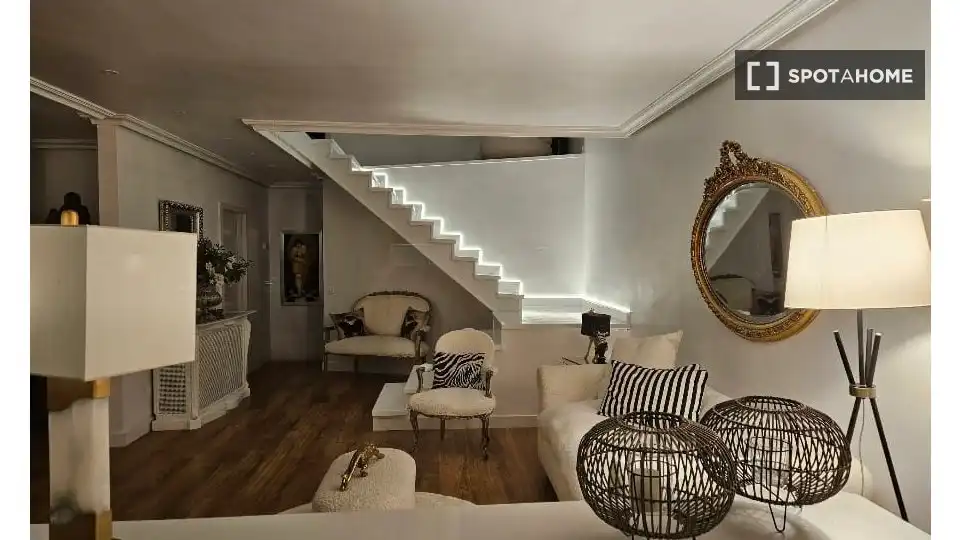 Sala de estar de Piso de alquiler en Torrelodones con Aire acondicionado, Calefacción y Amueblado