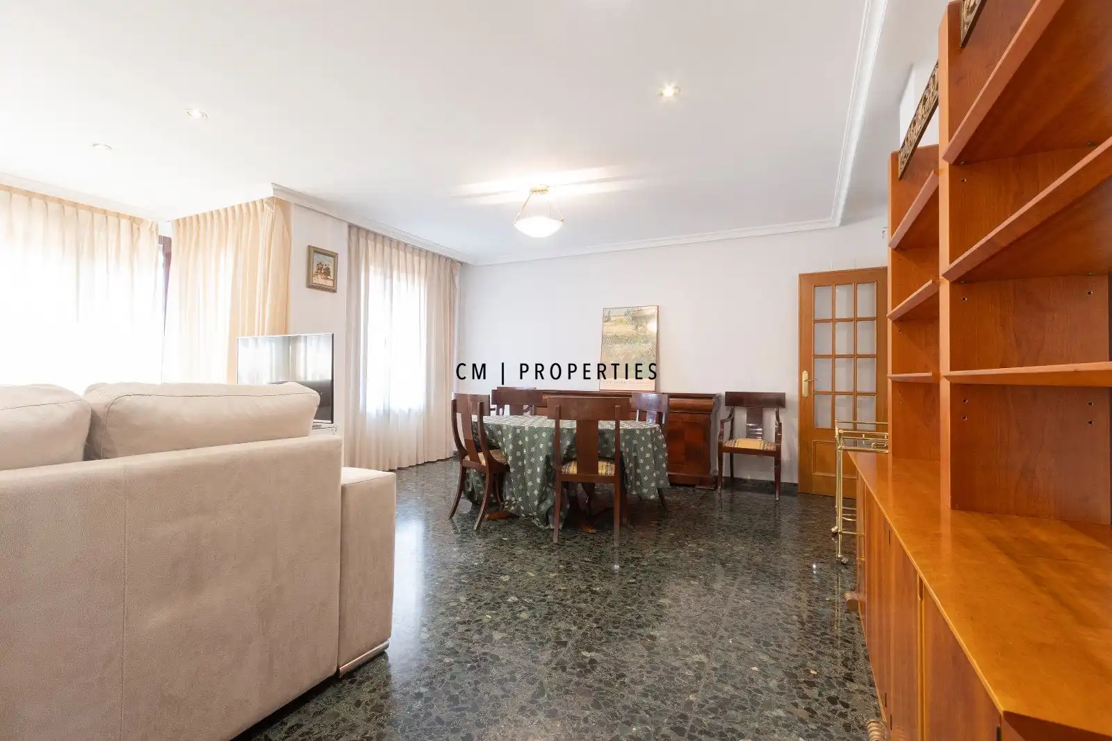 Dining room of Flat for rent in Valencia  with Air Conditioner, Heating and Terrace