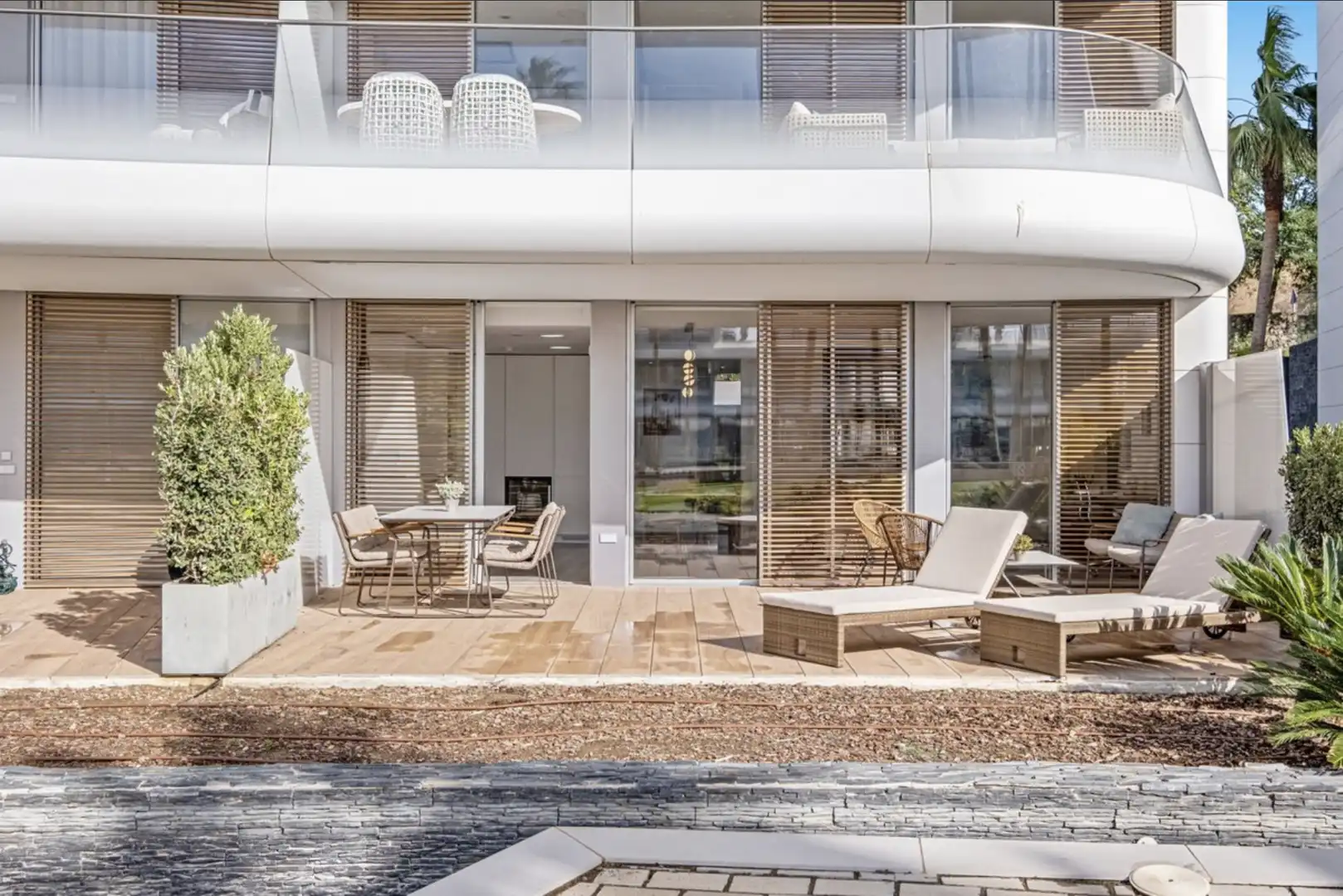 Terrassa de Apartament en venda en Estepona amb Aire condicionat, Jardí privat i Terrassa