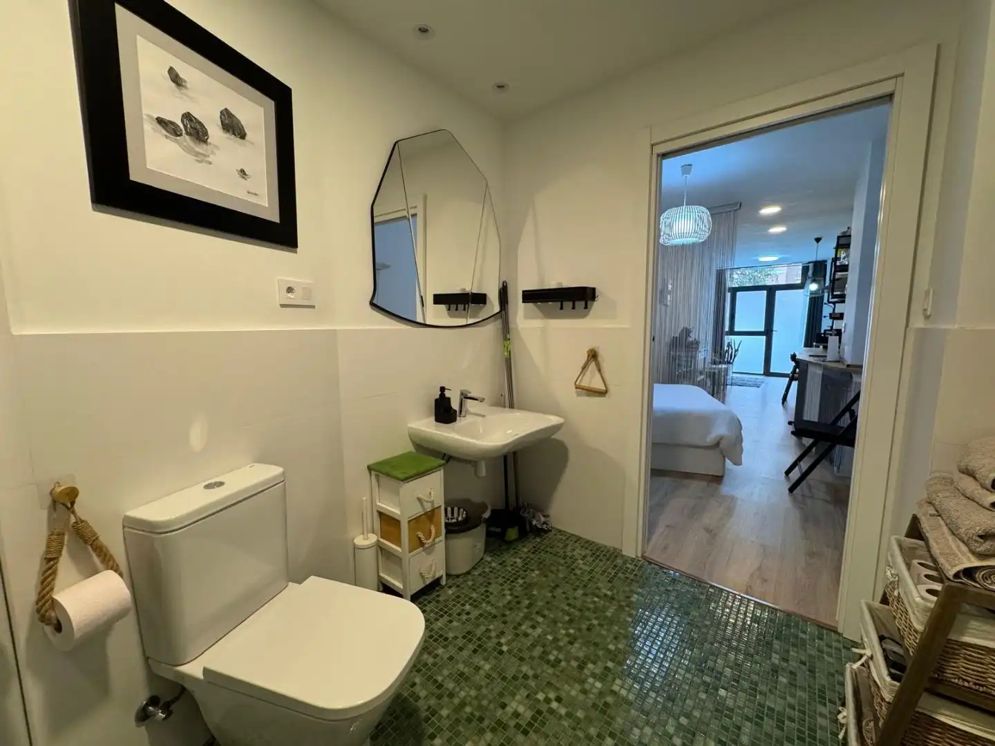 Badezimmer von Geschaftsraum zur Miete in Valencia mit Klimaanlage, Möbliert und Internet