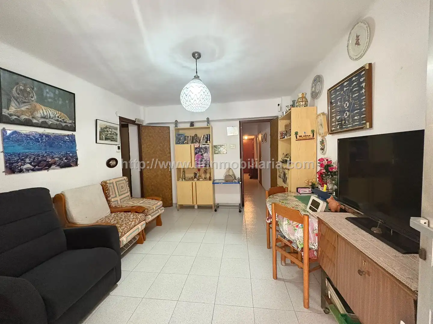Sala de estar de Piso en venta en  Palma de Mallorca con Terraza, TV y Balcón