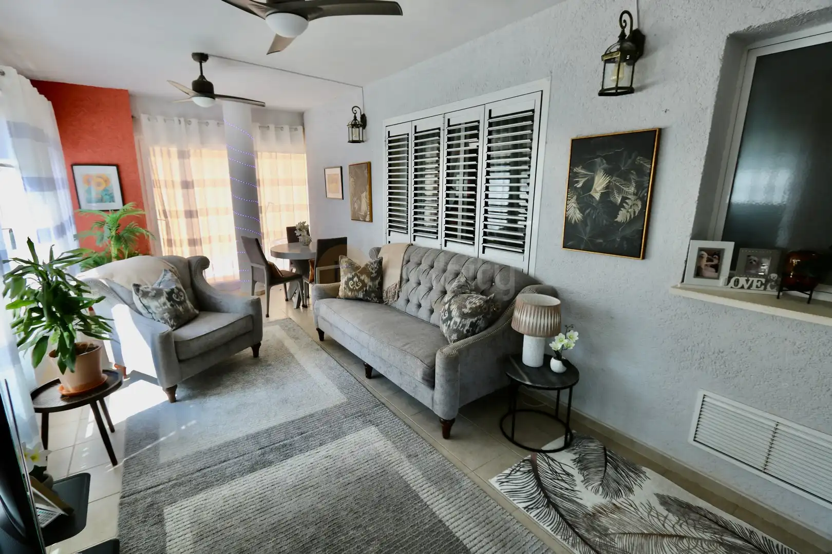 Sala de estar de Planta baja en venta en Fuente Álamo de Murcia con Aire acondicionado, Calefacción y Jardín privado