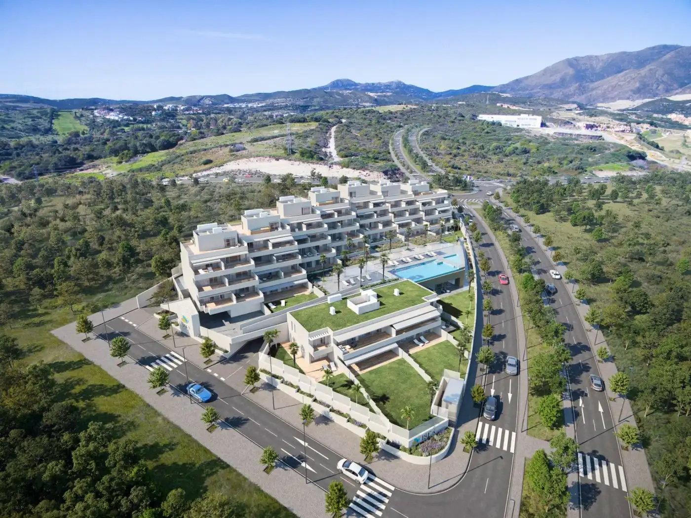 Vista exterior de Ático en venta en Estepona con Aire acondicionado, Calefacción y Terraza