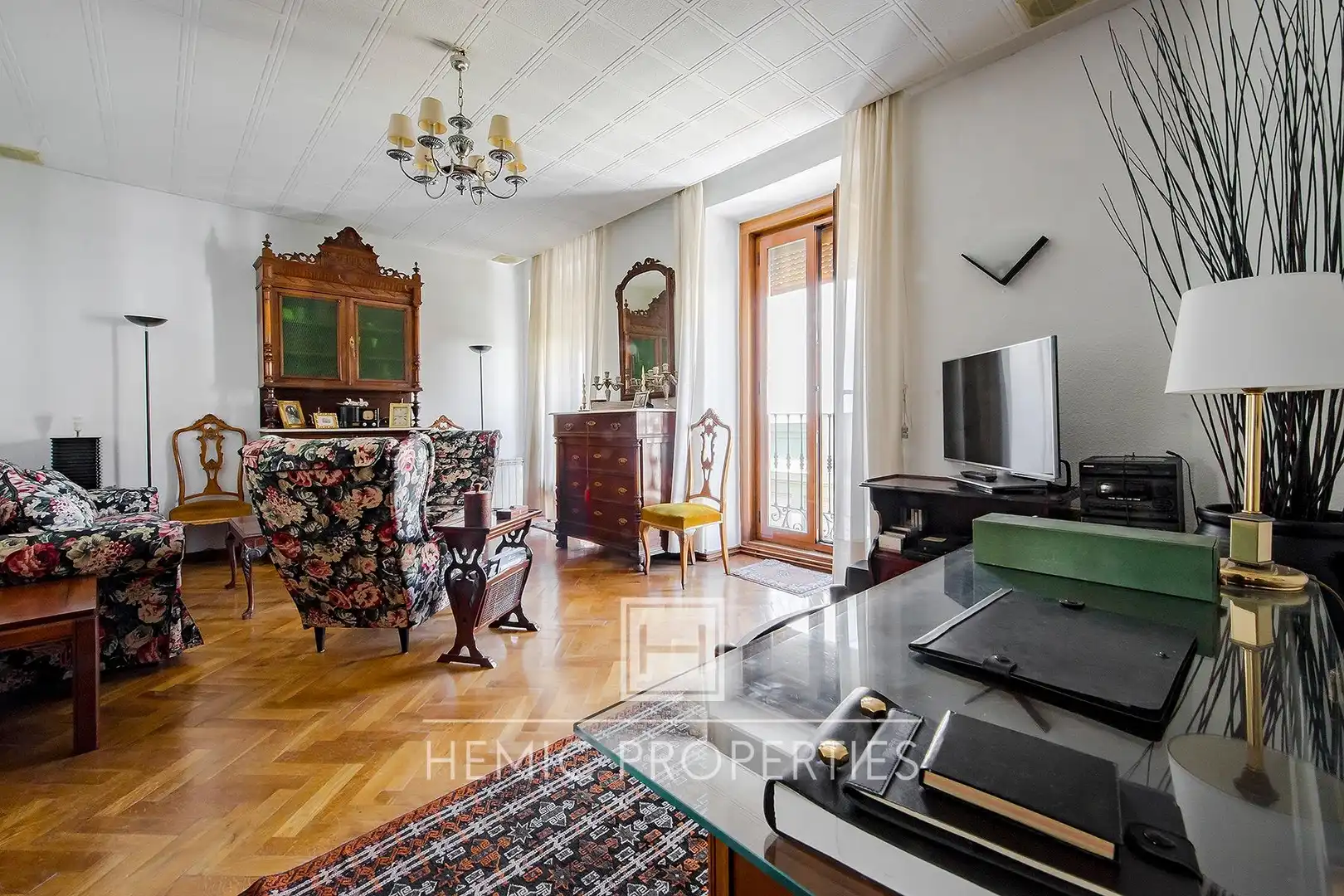 Sala de estar de Piso en venta en Madrid con Trastero y Balcón