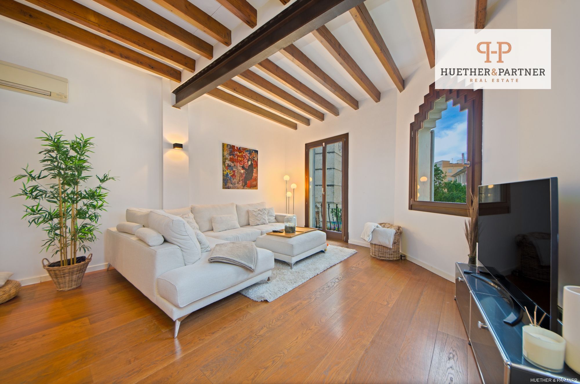 Sala d'estar de Pis en venda en Inca amb Aire condicionat