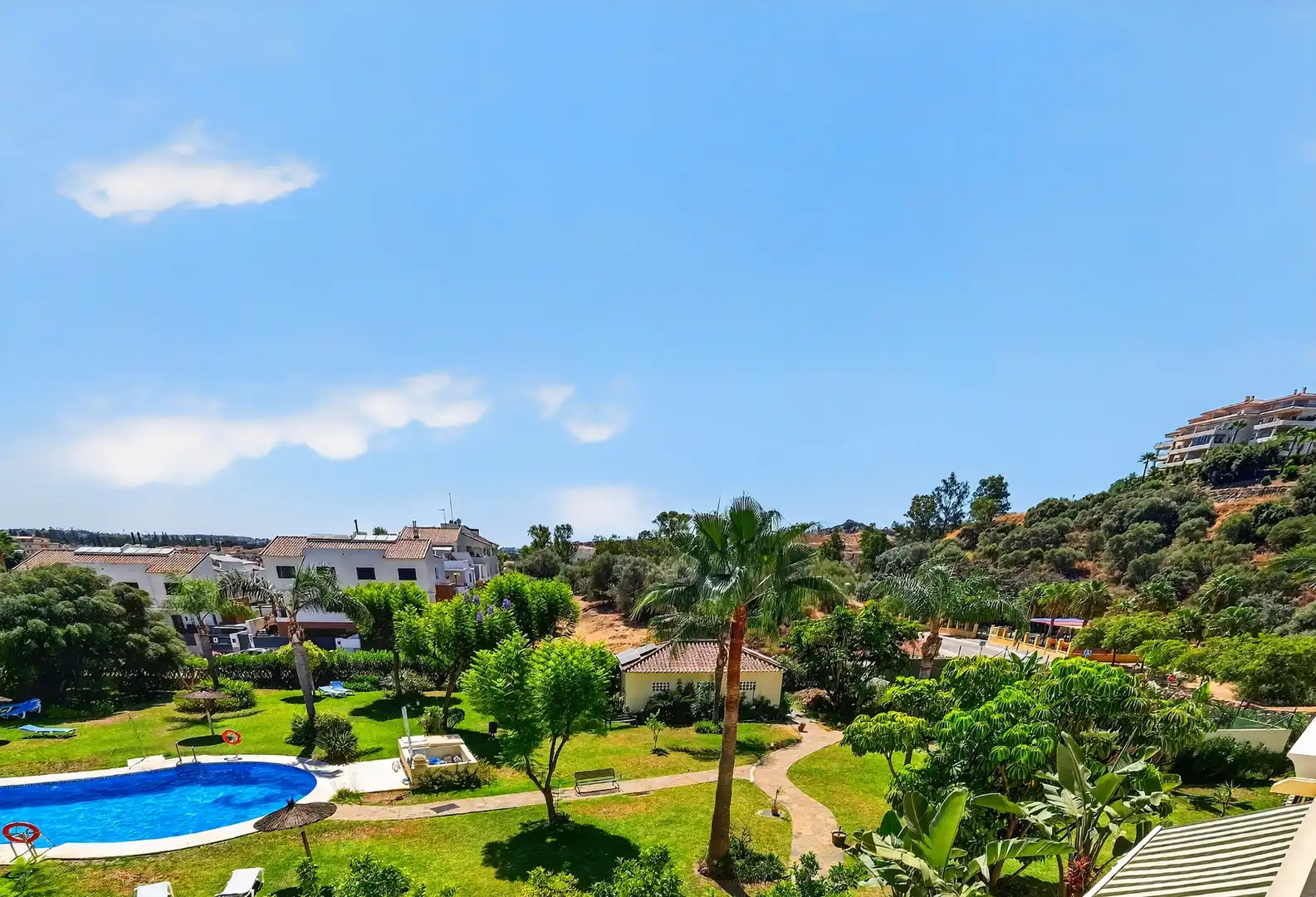 Garden of Flat for sale in Mijas  with Air Conditioner, Terrace and Storage room