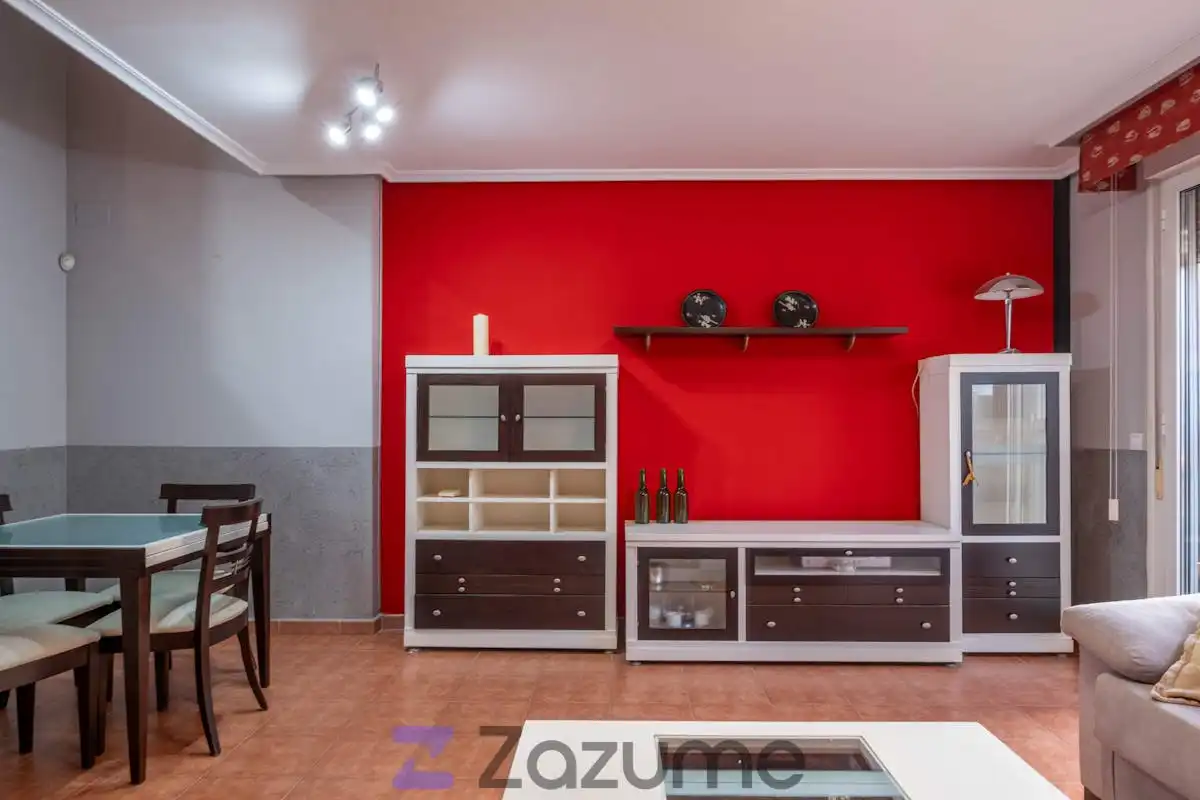 Wohnzimmer von Haus oder Chalet zur Miete in Nuez de Ebro mit Klimaanlage, Terrasse und Abstellraum
