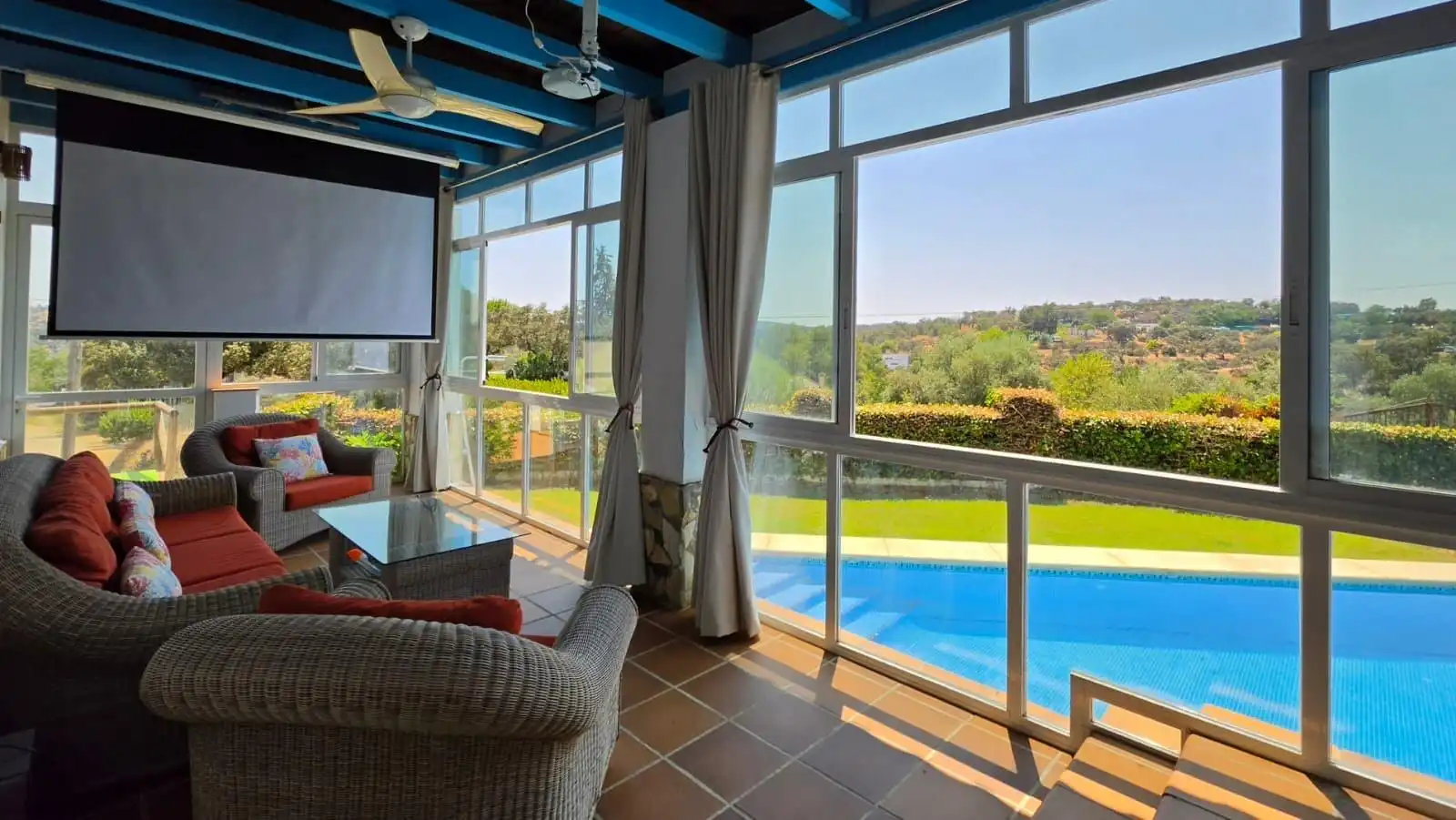 Terraza de Casa o chalet en venta en Guillena con Aire acondicionado y Piscina