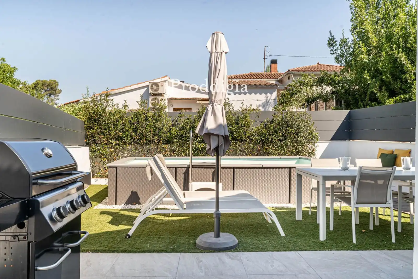 Terrace of Houses for rent in Sant Cugat del Vallès  with Air Conditioner, Storage room and Swimming Pool